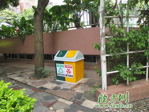 炎炎夏季，玻璃鋼垃圾桶為清遠(yuǎn)市街道帶來(lái)點(diǎn)點(diǎn)綠意