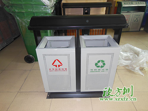 貴陽物業(yè)戶外鋼板沖孔垃圾桶，客戶的二次選擇。